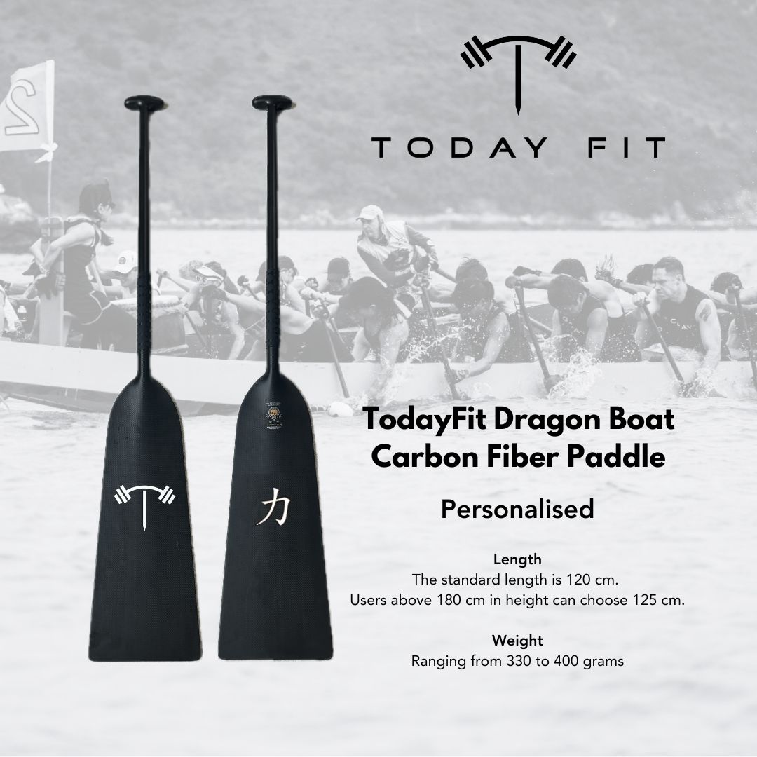 TodayFit Carbon Fibre Dragon Boat Paddle - Personalised